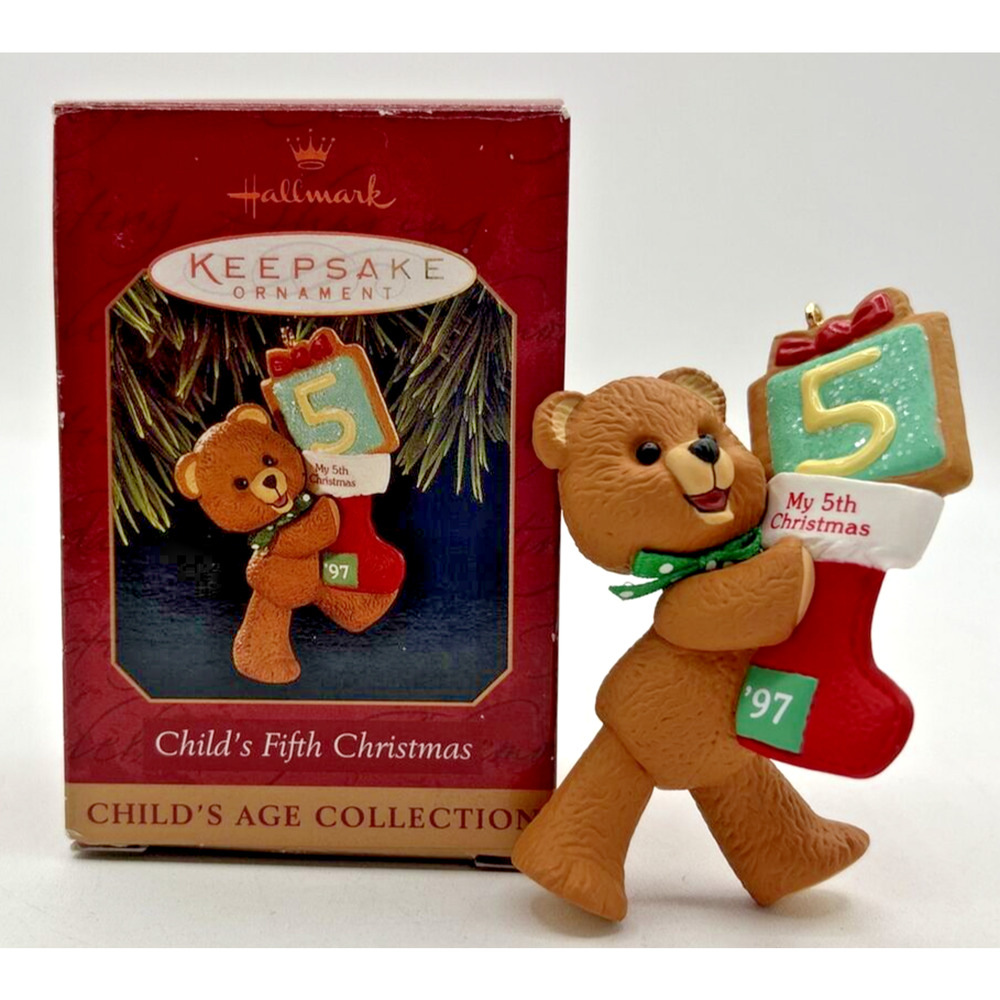 1997 Hallmark Child's Fifthβ Christmas Keepsake Ornament U67